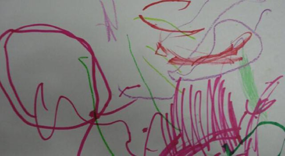从孩子半岁开始到小学阶段，儿童绘画会经历以下四个阶段.